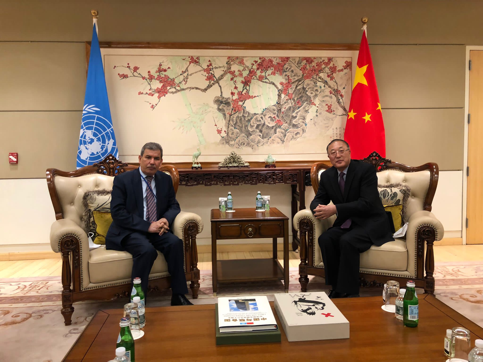 السفير السعدي يلتقي المندوبين الدائمين للصين وبريطانيا في الامم المتحدة