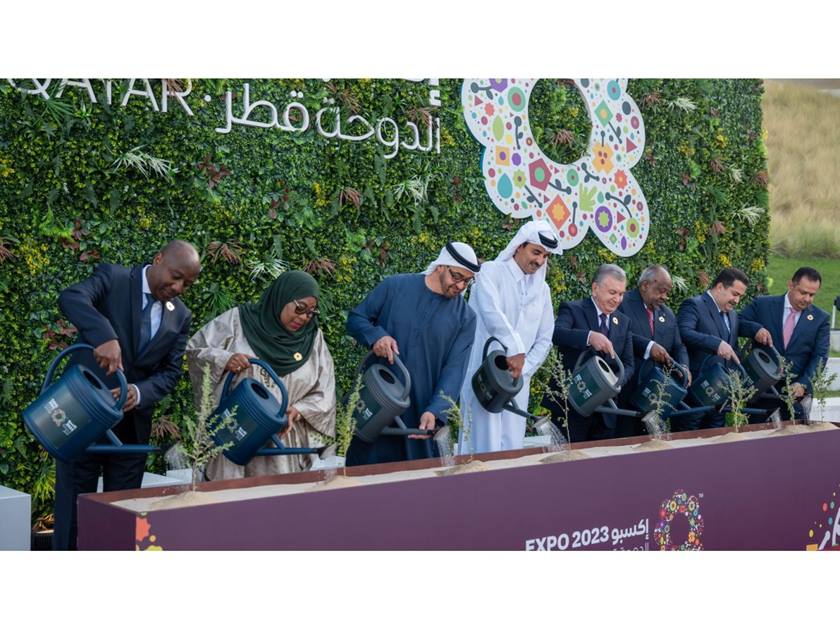 رئيس الوزراء يحضر حفل افتتاح معرض (إكسبو الدوحة 2023) للبستنة