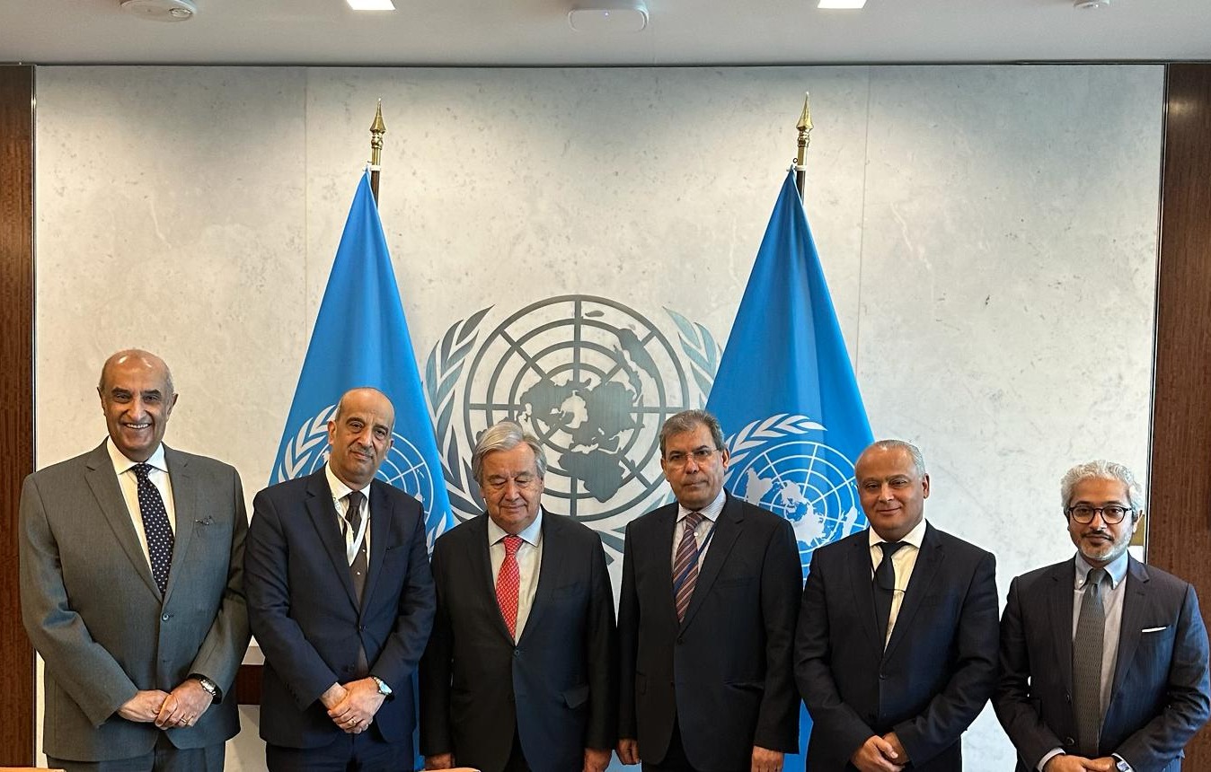 سفراء دول الترويكا العربية في نيويورك برئاسة اليمن يلتقون الأمين العام للأمم المتحدة