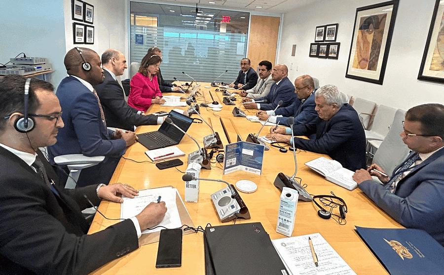 المعبقي وبن بريك يلتقيان في واشنطن رئيسة بعثة صندوق النقد الدولي الجديدة لليمن