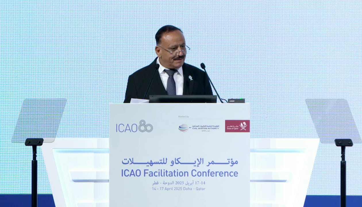 اليمن يشارك بالاجتماع الوزاري رفيع المستوى للمؤتمر الدولي لتسهيل النقل الجوي في قطر