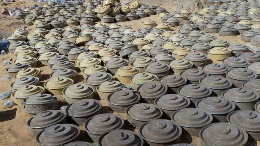 "مسام" ينزع أكثر من 1839 لغماً وعبوة ناسفة خلال أسبوع زرعتها المليشيات الحوثية