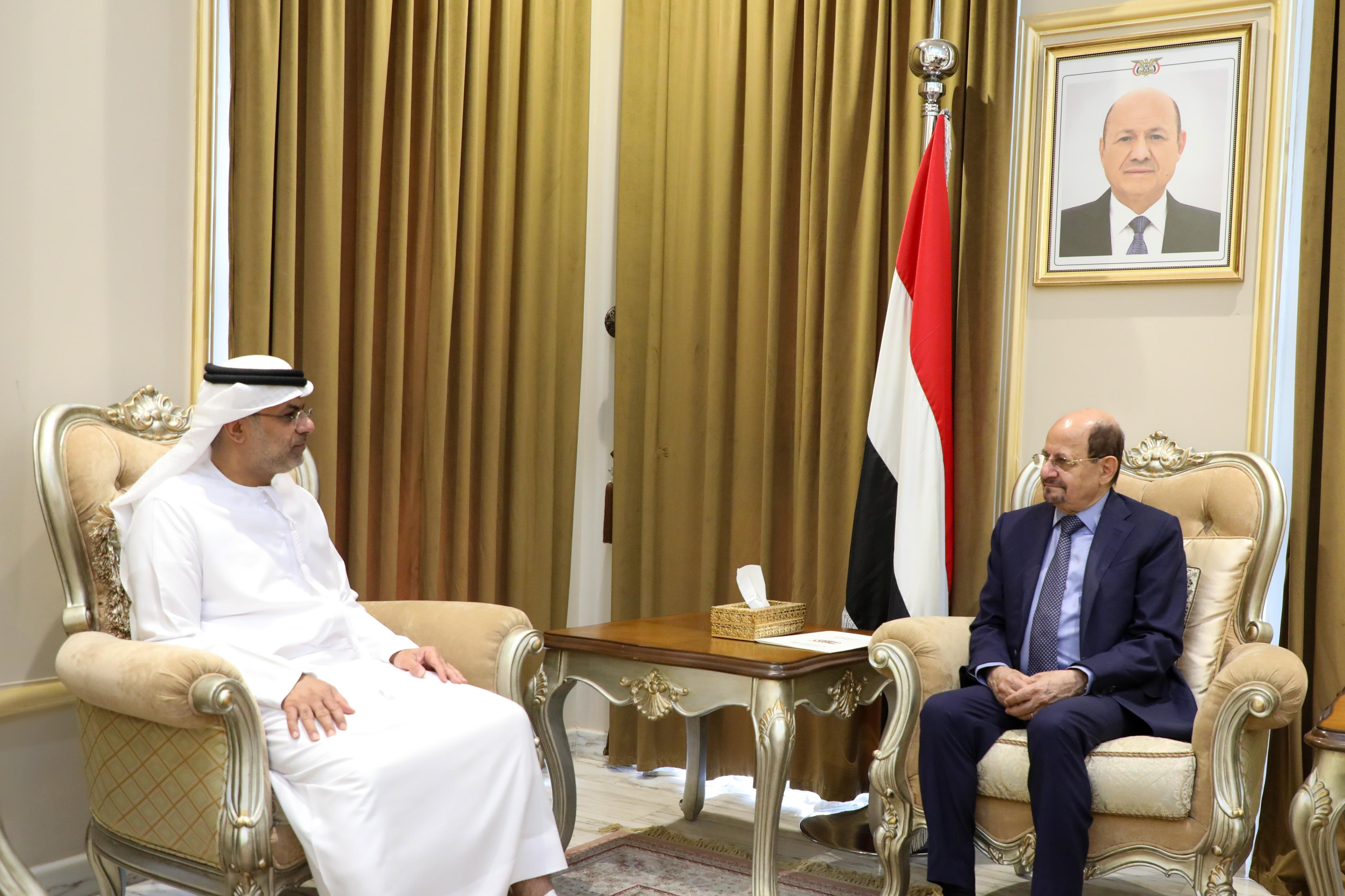 وزير الخارجية يبحث مع السفير الإماراتي تنسيق المواقف تجاه القضايا ذات الاهتمام المشترك