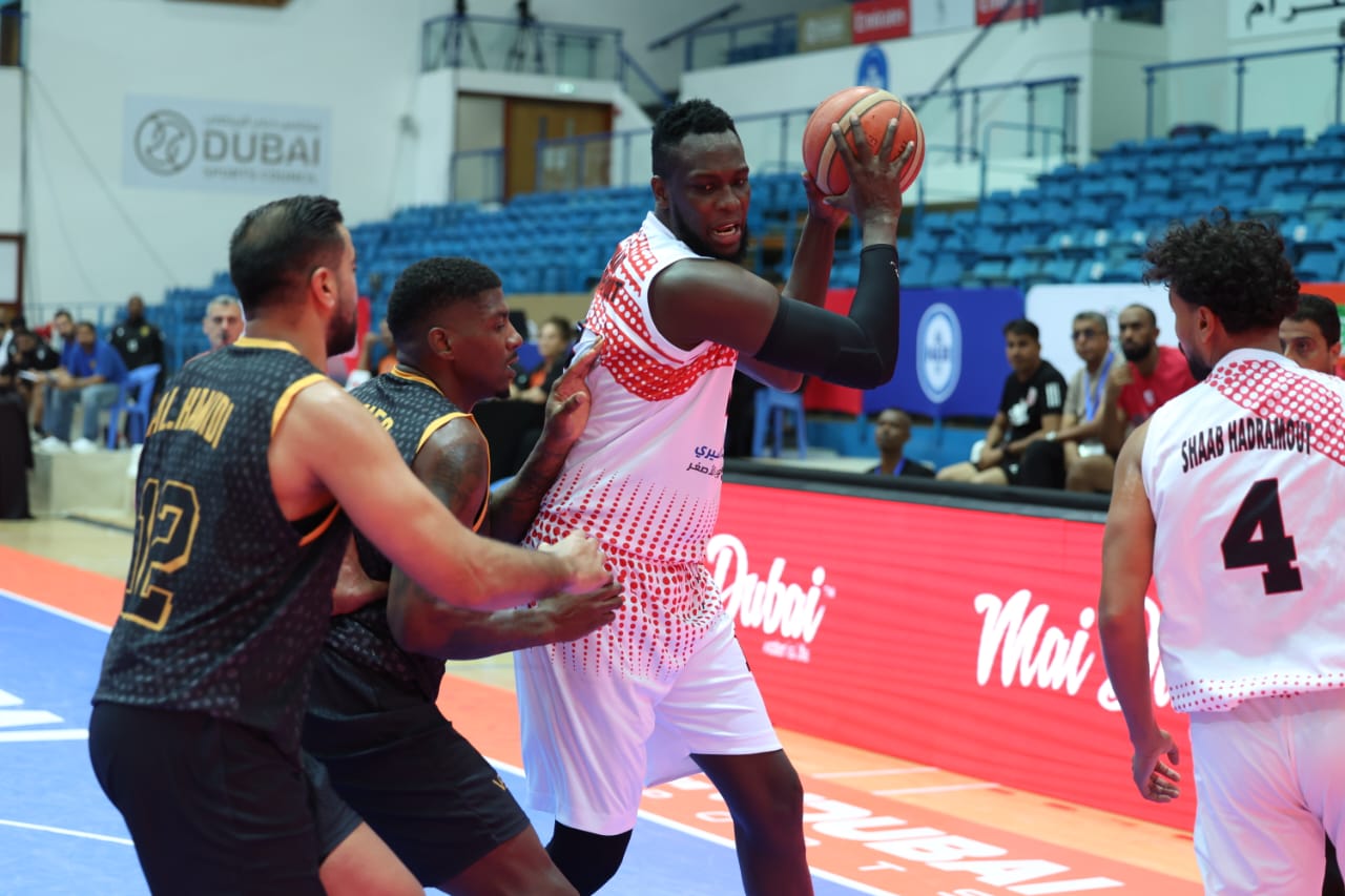 شعب حضرموت يخسر من القادسية الكويتي في البطولة العربية الـ37 لكرة السلة بدبي
