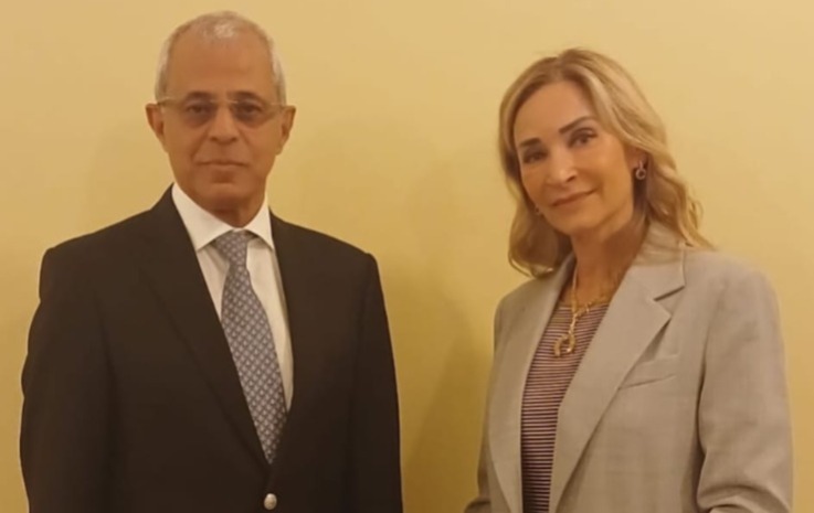 مصطفى يبحث مع مساعدة وزير الخارجية السويسرية امكانية زيادة التدخلات الانسانية