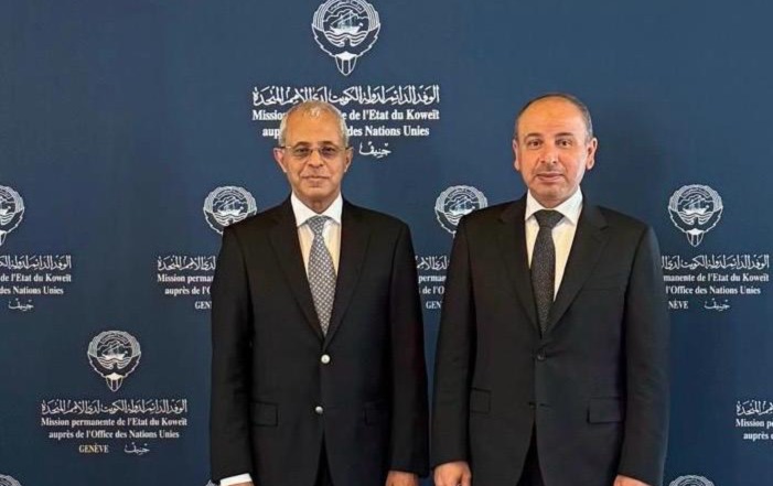 نائب وزير الخارجية يبحث مع مندوب الكويت لدى الأمم المتحدة في جنيف تعزيز التنسيق العربي في المنظمات الدولية