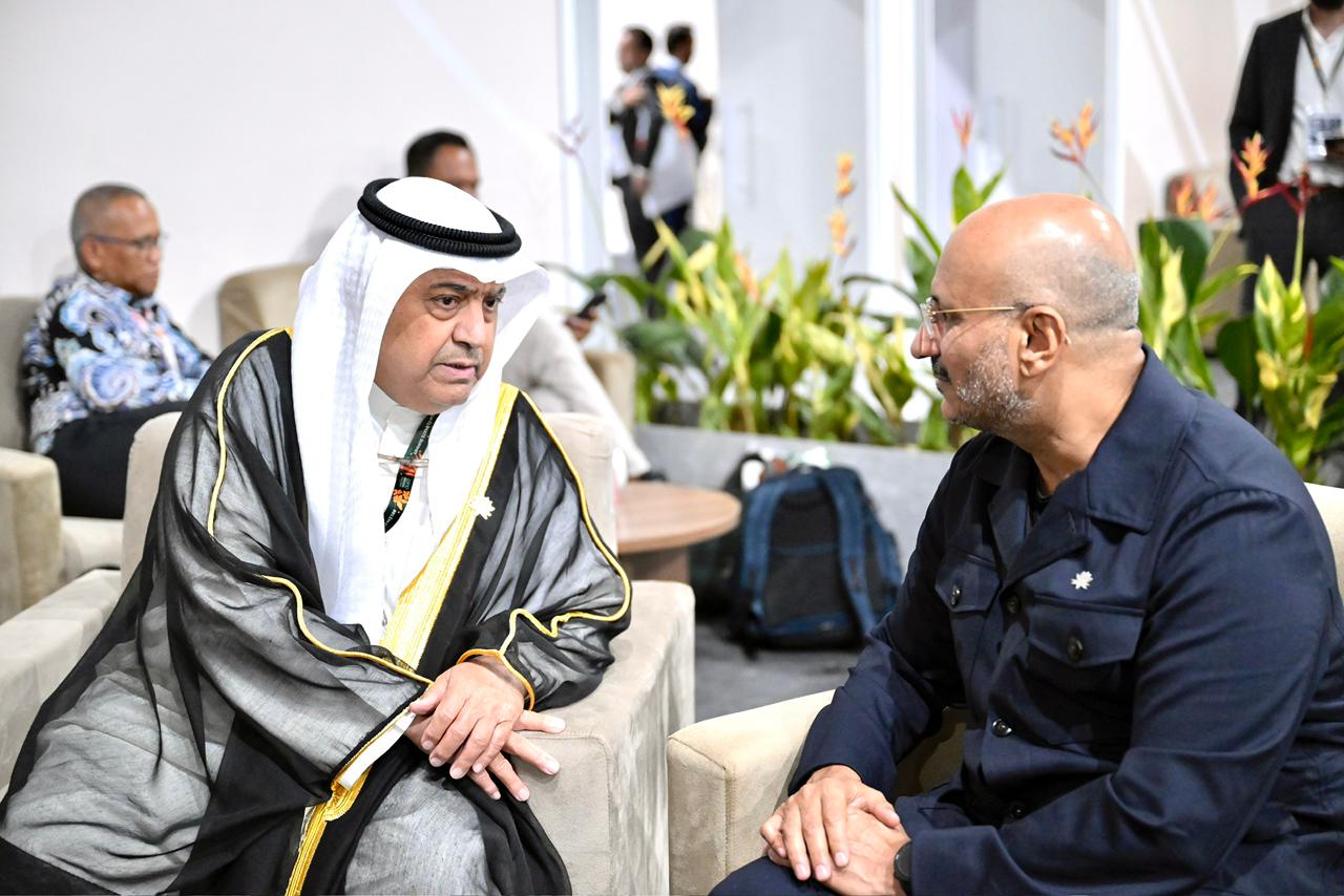 عضو مجلس القيادة طارق صالح يلتقي وزير النفط الكويتي