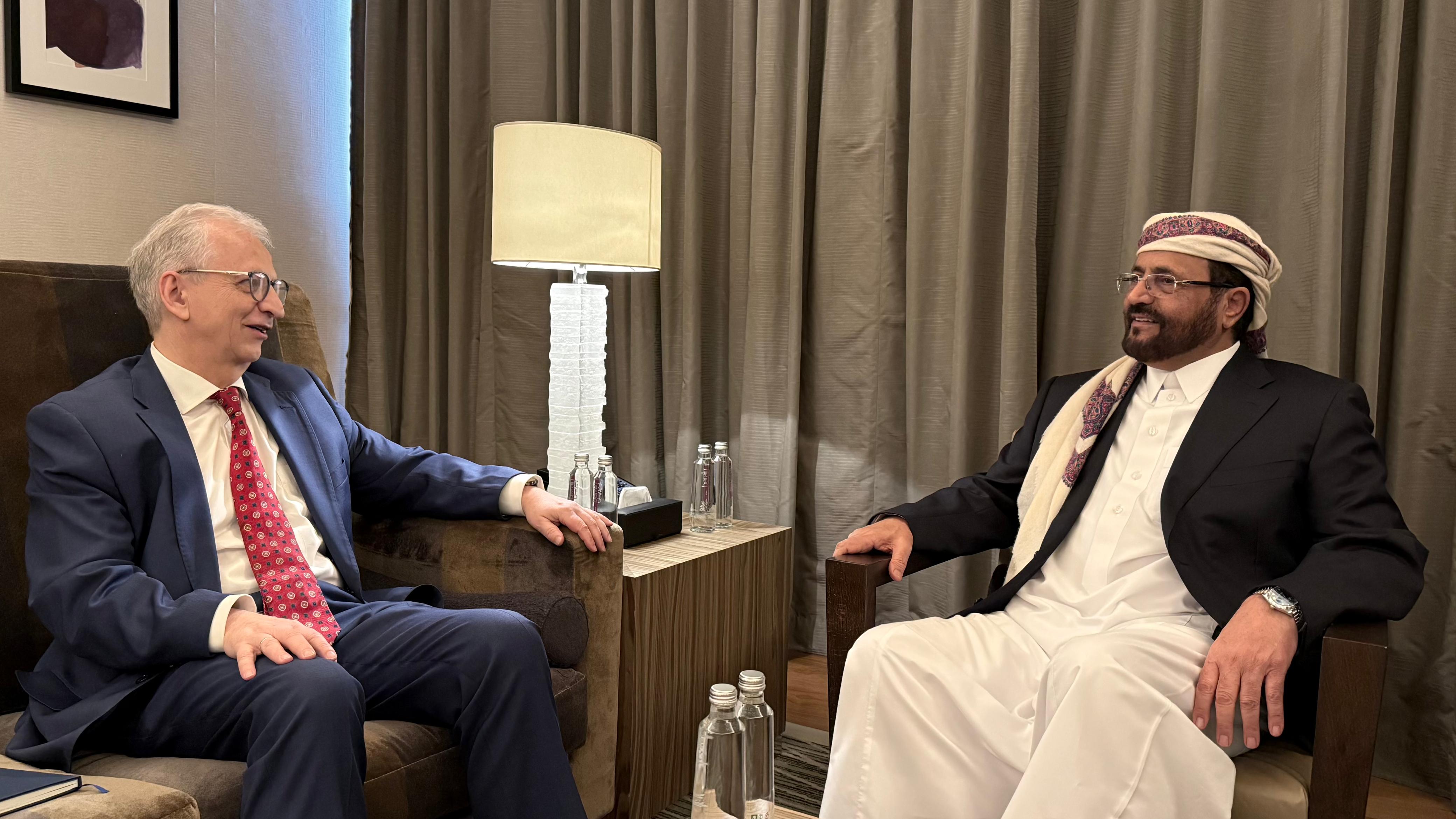 العرادة يناقش مع السفير الألماني تعزيز التعاون التنموي ودعم الجهود الإنسانية