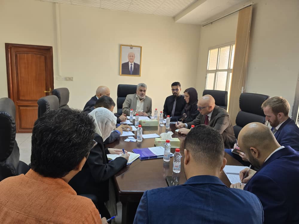 باصهيب يبحث مع الاتحاد الأوروبي ومنظمة (OECD) مشروع تعزيز الصمود الاقتصادي في اليمن