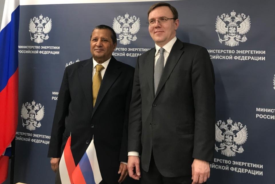 السفير الوحيشي يبحث مع نائب وزير الطاقة الروسي التحضيرات لاجتماع اللجنة المشتركة