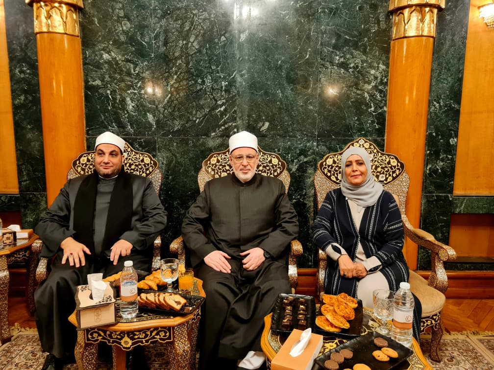 رئيسة اللجنة الوطنية للمرأة تبحث مع وكيل الأزهر ومفتي جمهورية تعزيز حقوق المرأة وترسيخ منهج الوسطية