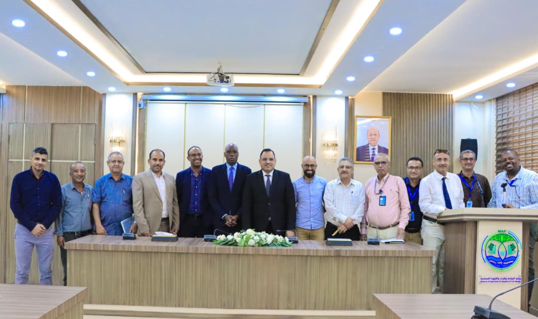 الوزير السقطري يبحث مع منظمة (الفاو) مشاريع تنمية الثروة الزراعية والسمكية