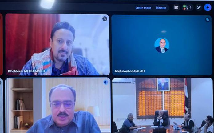 وزير المياه والبيئة يبحث مع البنك الدولي و"اليونبس" تعزيز التعاون المشترك