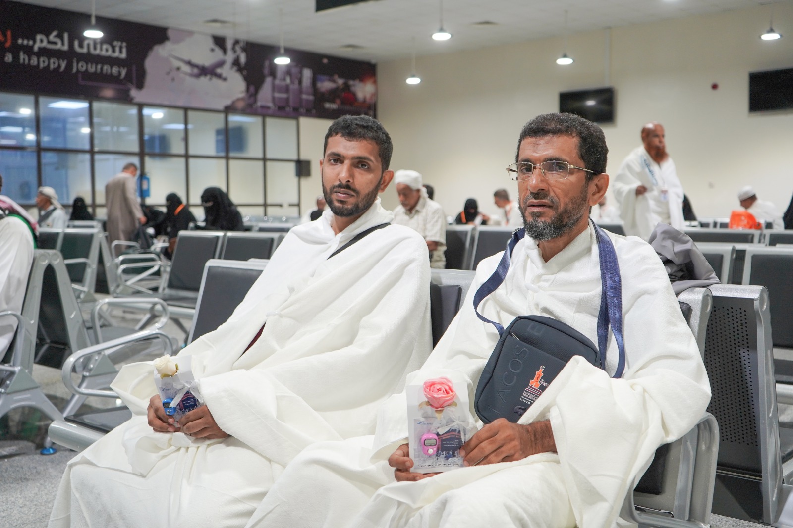 تدشين أولى رحلات تفويج حجاج بيت الله الحرام من مطار الريان الدولي
