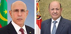 رئيس مجلس القيادة يتلقى برقية تعزية من الرئيس الموريتاني
