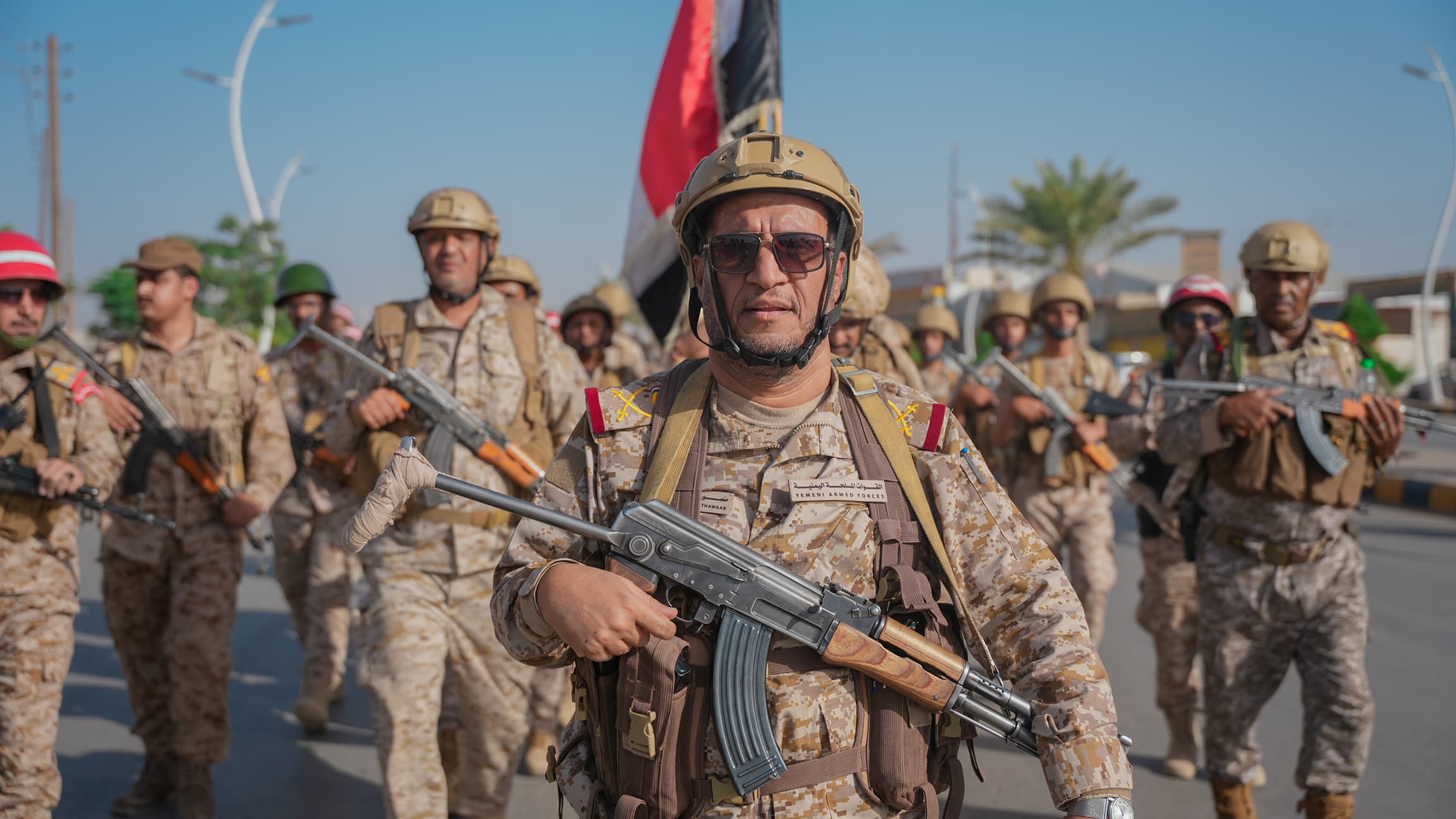 المنطقة العسكرية الثالثة تنفذ مسيراً عسكرياً مهيباً في مأرب