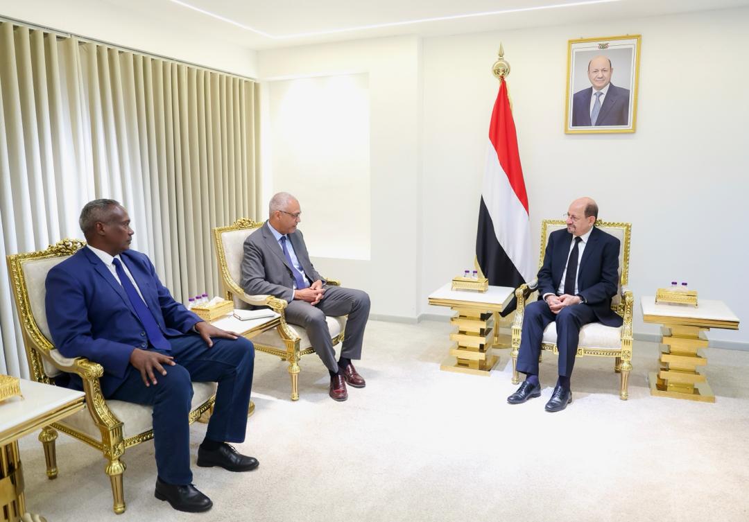 رئيس الوزراء وزير الخارجية يستقبل  المنسق المقيم للأمم المتحدة بالإنابة في اليمن