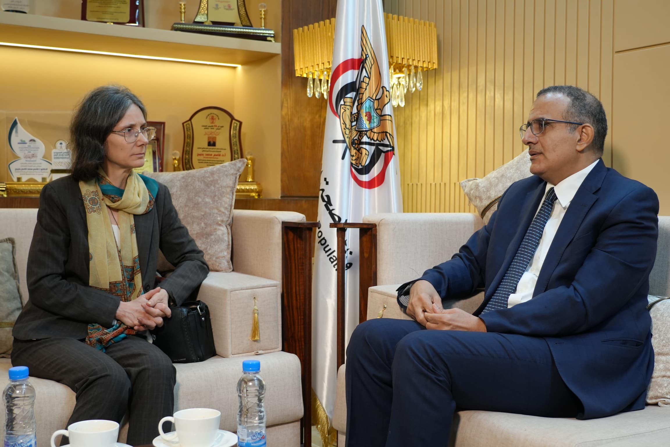 وزير الصحة يبحث مع السفيرة الفرنسية تعزيز الشراكة الصحية