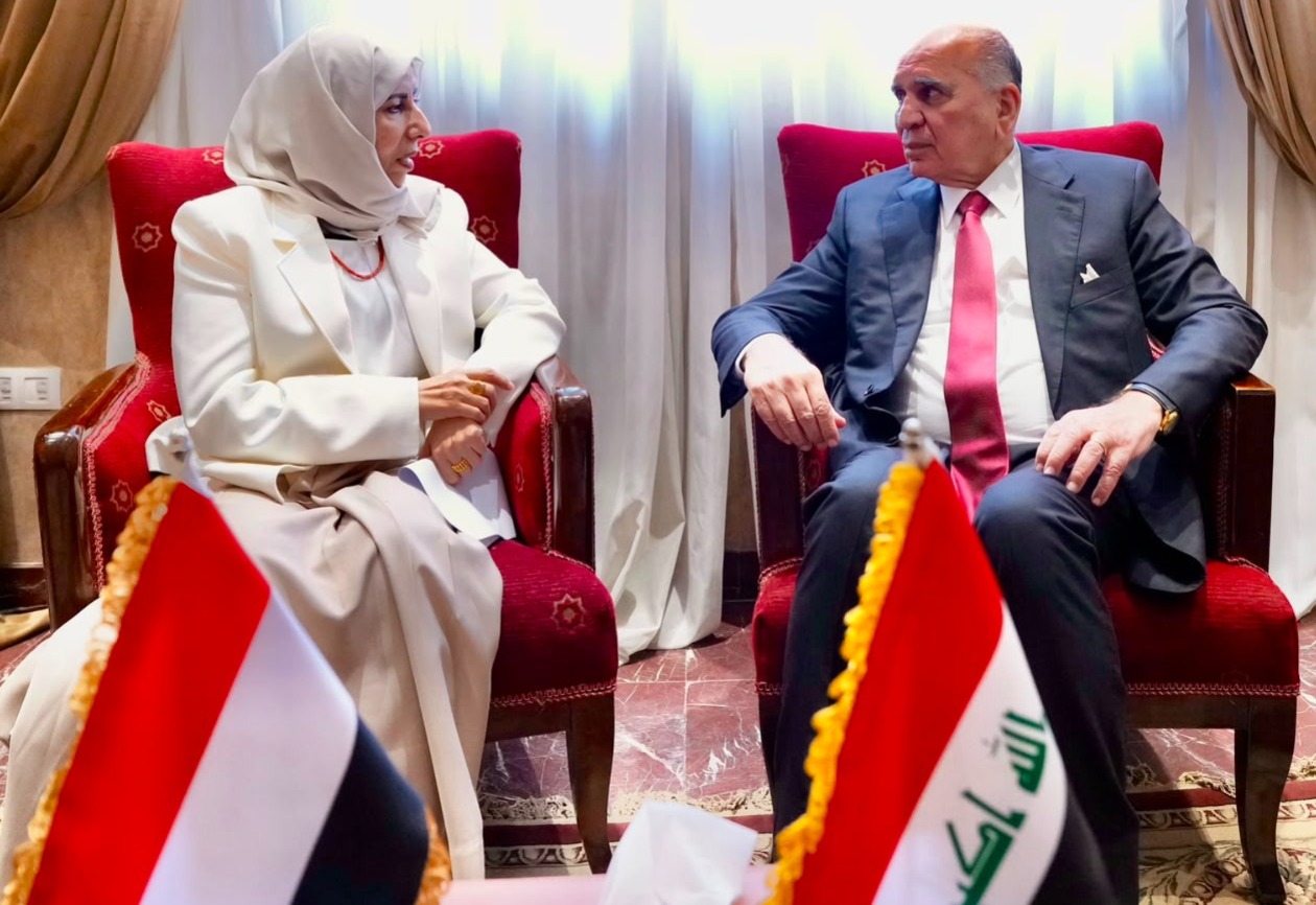 وزيرة الخارجية تلتقي نائب رئيس مجلس الوزراء العراقي